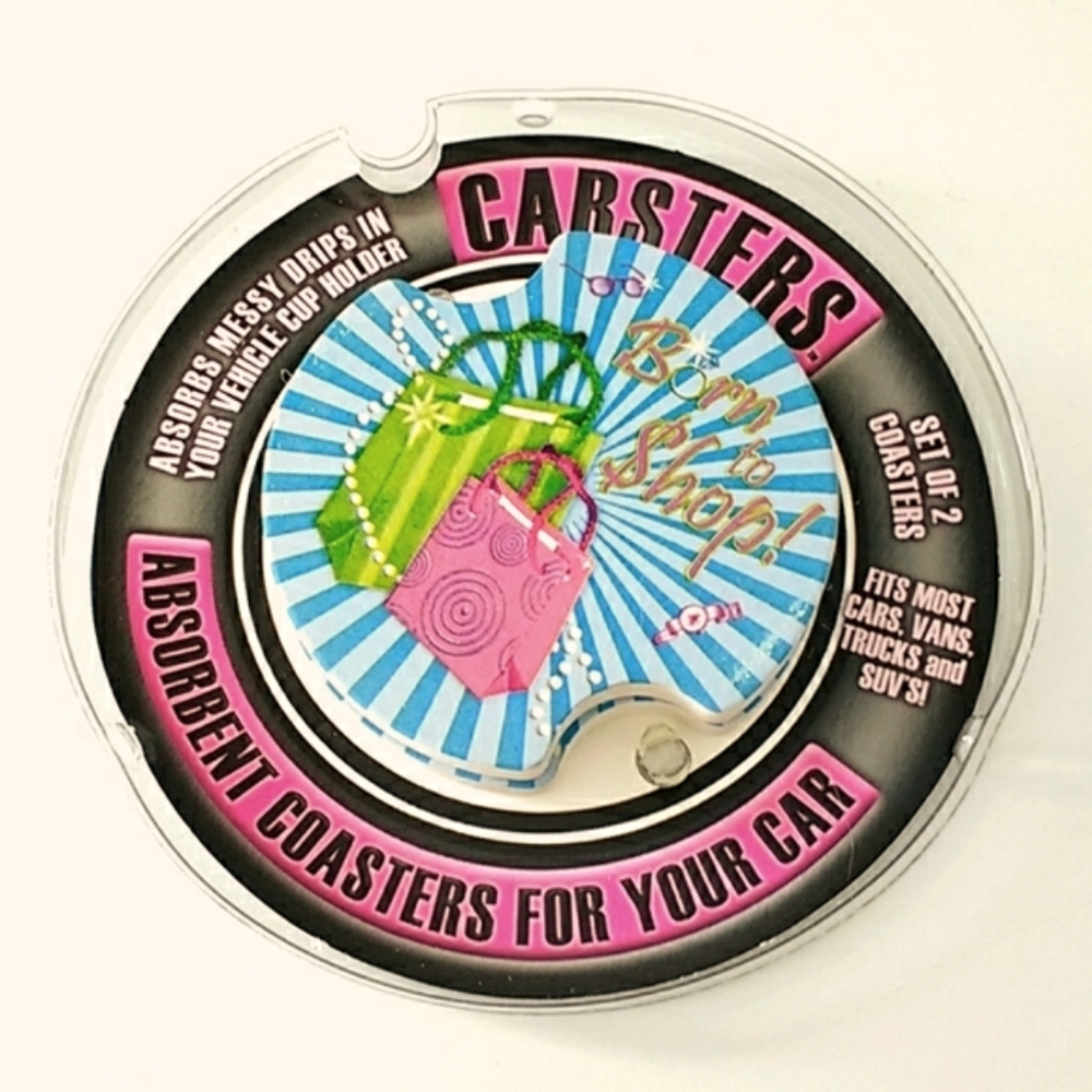 Carsters Absorbent Coasters for your car NWOT